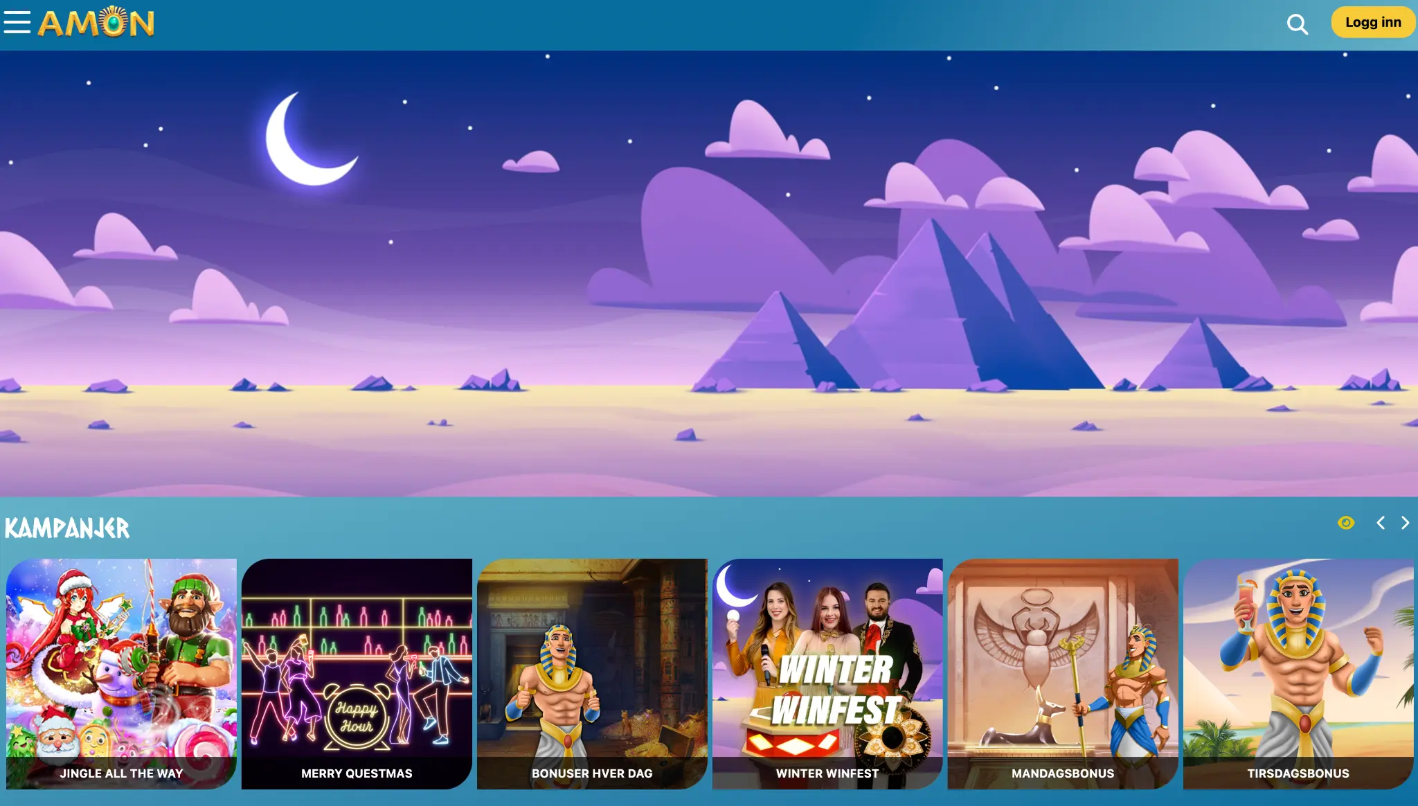 Casino Amon — interface promotions et campagnes disponibles